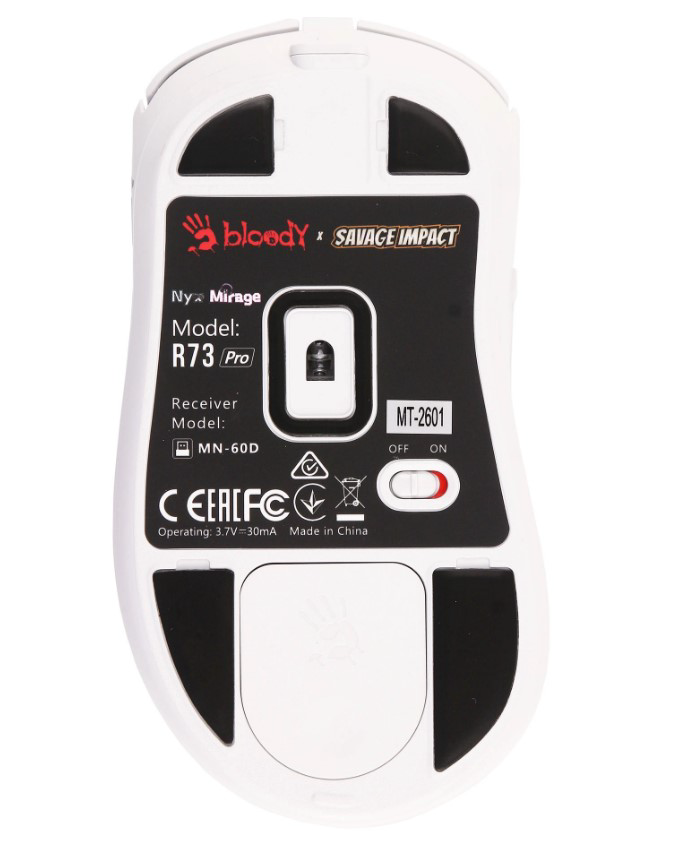 Мышь A4Tech Bloody R73 Pro Nyx Mirage White