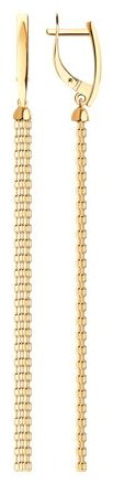 Серьги-цепочки SOKOLOV 028784_s вес 3.95 г золото, без вставок купить,431441