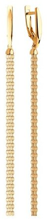 Серьги-цепочки SOKOLOV 028784_s вес 3.95 г золото, без вставок купить,431441