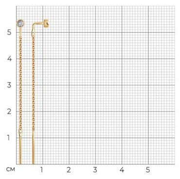 Серьги-цепочки SOKOLOV 1022171 вес 0.71 г золото, бриллиант - ForteMarket Серьги-цепочки SOKOLOV 1022171 вес 0.71 г золото, бриллиант купить,185540