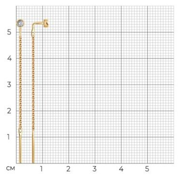 Серьги-цепочки SOKOLOV 1022171 вес 0.71 г золото, бриллиант - ForteMarket Серьги-цепочки SOKOLOV 1022171 вес 0.71 г золото, бриллиант купить,185540