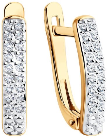 Серьги SOKOLOV 1021306 вес 2.05 г золото, бриллиант - ForteMarket Серьги SOKOLOV 1021306 вес 2.05 г золото, бриллиант купить,340201
