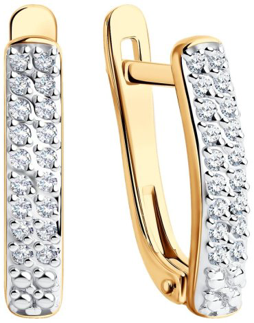 Серьги SOKOLOV 1021306 вес 2.05 г золото, бриллиант - ForteMarket Серьги SOKOLOV 1021306 вес 2.05 г золото, бриллиант купить,340201