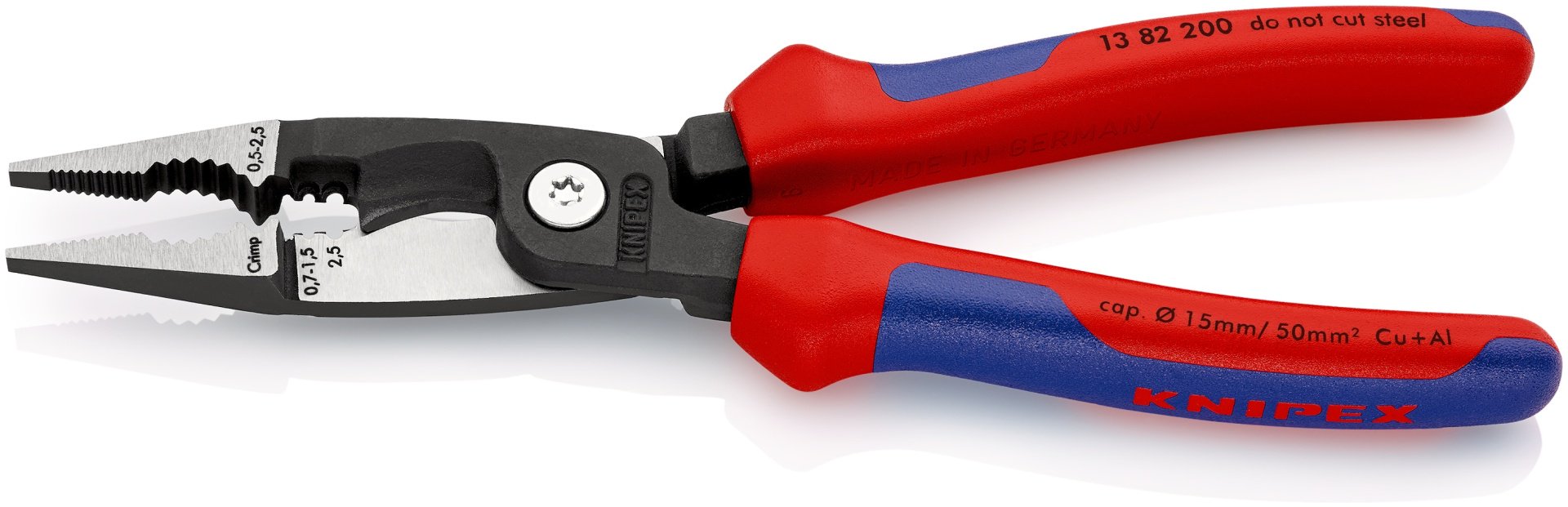 Клещи электромонтажные KNIPEX 0.5-2.5 мм² 200мм 1382200