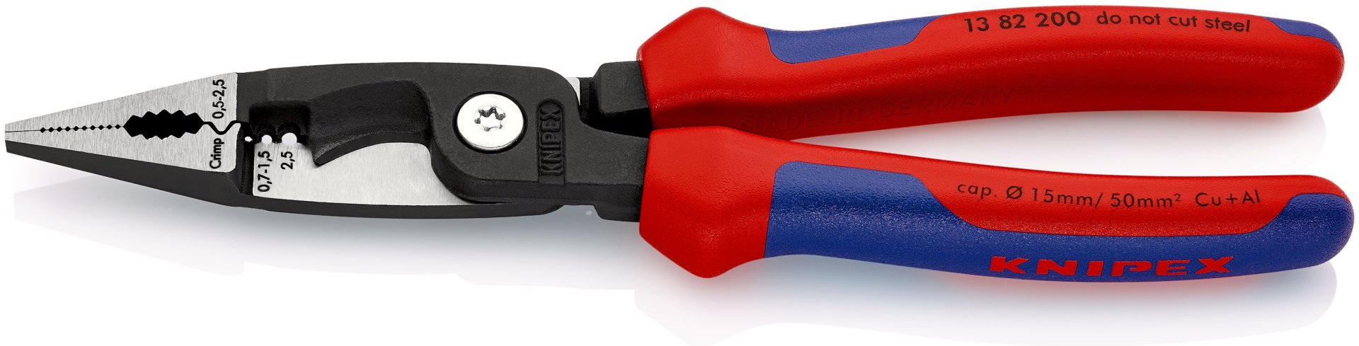 Клещи электромонтажные KNIPEX 0.5-2.5 мм² 200мм 1382200