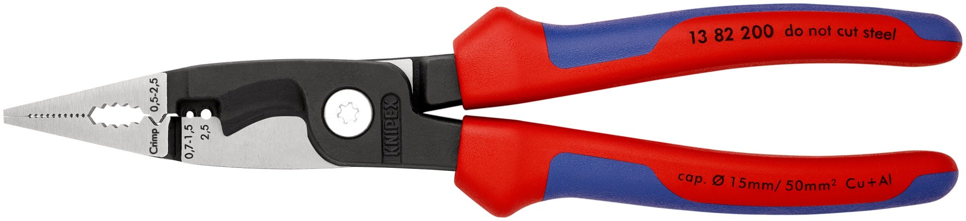 Клещи электромонтажные KNIPEX 0.5-2.5 мм² 200мм 1382200
