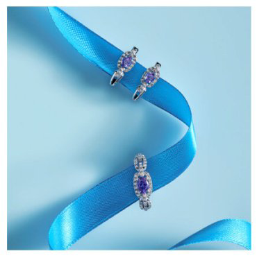 Серьги SOKOLOV 6024400-3_s вес 2.51 г золото, бриллиант, танзанит купить,NaN