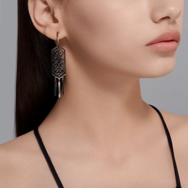 Серьги Diamant 51-121-02112-1 вес 5.44 г золото, без вставок купить,401166