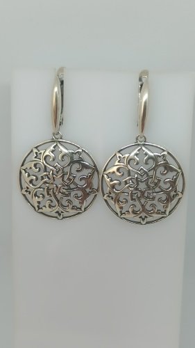 Серьги Красная пресня 33014474 вес 7.4 г серебро, без вставок купить,35910