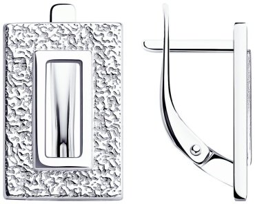 Серьги Diamant 94-120-01905-1 вес 3.955 г серебро, без вставок купить,21546