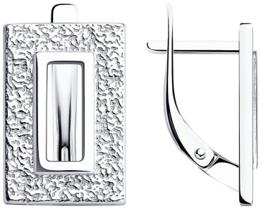 Серьги Diamant 94-120-01905-1 вес 3.955 г серебро, без вставок купить,21546