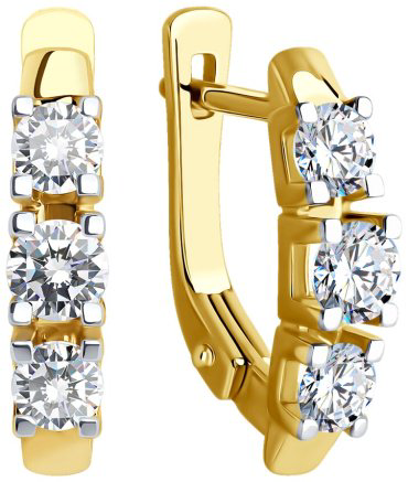 Серьги Diamant 53-220-02518-1 вес 3.13 г золото, рубин купить,1321292
