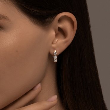 Серьги Diamant 53-220-02518-1 вес 3.13 г золото, рубин купить,1321292