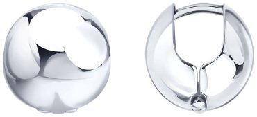 Серьги Diamant 94-120-02339-1 вес 4.6 г серебро, без вставок купить,28857