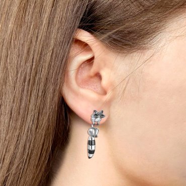 Серьги AQUAMARINE 34184.5 вес 7.4 г серебро, без вставок купить,65100