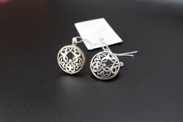 Серьги Красная пресня 3302313 вес 6 г серебро, без вставок купить,28728