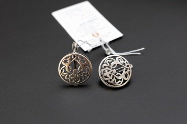 Серьги Красная пресня 3302313 вес 6 г серебро, без вставок купить,28728