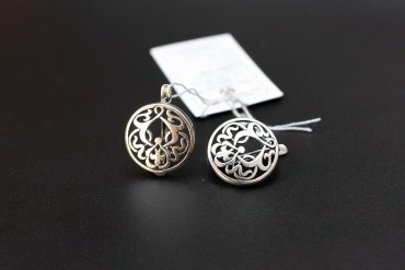 Серьги Красная пресня 3302313 вес 6 г серебро, без вставок купить,28728