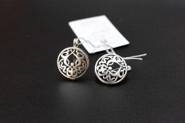 Серьги Красная пресня 3302313 вес 6 г серебро, без вставок купить,28728