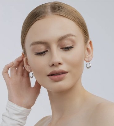 Серьги Красная пресня 33226 вес 2.6 г серебро, без вставок купить,26317