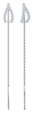 Серьги-цепочки SOKOLOV 1022344-3_s вес 1.41 г золото, бриллиант купить,403232