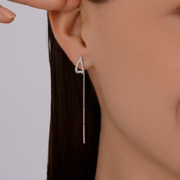 Серьги-цепочки SOKOLOV 1022344-3_s вес 1.41 г золото, бриллиант купить,403232