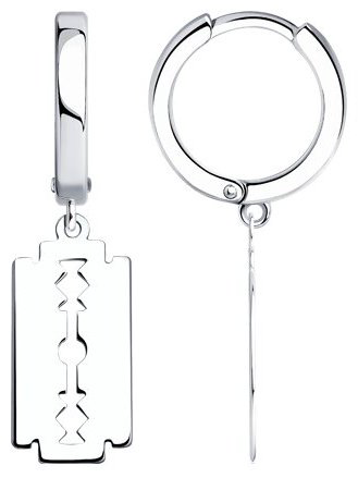 Серьги SOKOLOV 94026723 вес 2.47 г серебро, без вставок купить,21546