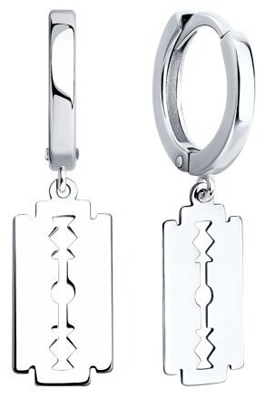 Серьги SOKOLOV 94026723 вес 2.47 г серебро, без вставок купить,21546