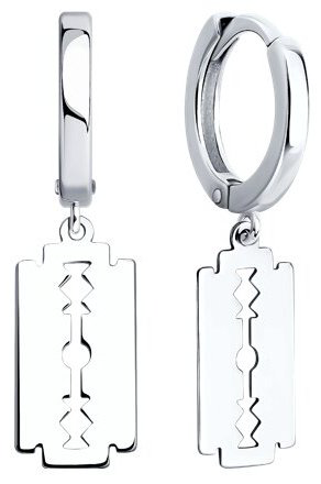 Серьги SOKOLOV 94026723 вес 2.47 г серебро, без вставок купить,21546