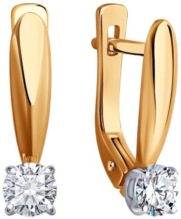 Серьги Diamant 51-220-02479-1 вес 2.38 золото, рубин купить,599267