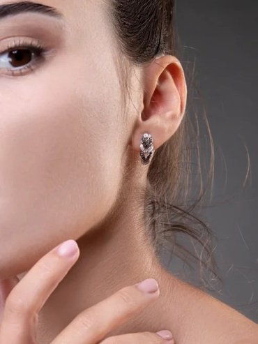 Серьги SOKOLOV 7020043 вес 2.93 г золото, бриллиант купить,483414