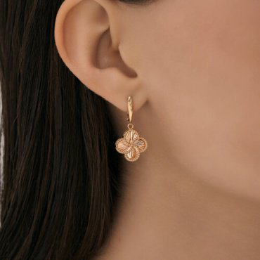 Серьги Diamant 51-121-02970-1 вес 3.68 г золото, без вставок купить,NaN