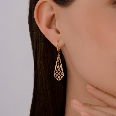 Серьги Diamant 51-121-02840-1 вес 2.94 г золото, без вставок купить,299348