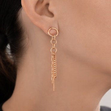 Серьги Dimant 51-122-02944-1 вес 4.43 г золото, без вставок купить,358446