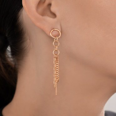 Серьги Dimant 51-122-02944-1 вес 4.43 г золото, без вставок купить,358446