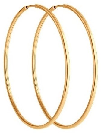 Серьги Diamant 51-124-02376-1 вес 5.53 г золото, без вставок купить,580070