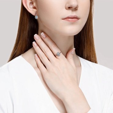 Серьги SOKOLOV 727416 вес 2.8 г золото, топаз купить,285530