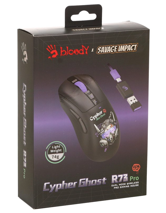 Мышь A4Tech Bloody R73 Pro Cypher Ghost Black