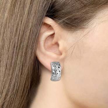 Серьги AQUAMARINE 31458_s вес 2.68 г серебро, без вставок купить,37962