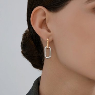 Серьги Diamant 51-121-02880-1_s вес 5.9 г золото, без вставок купить,565146