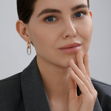 Серьги Diamant 51-121-02880-1_s вес 5.9 г золото, без вставок купить,565146