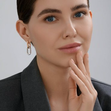 Серьги Diamant 51-121-02880-1_s вес 5.9 г золото, без вставок купить,565146