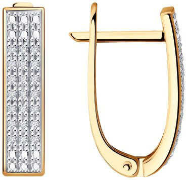 Серьги SOKOLOV 1021959 вес 2.09 г золото, бриллиант купить,365769