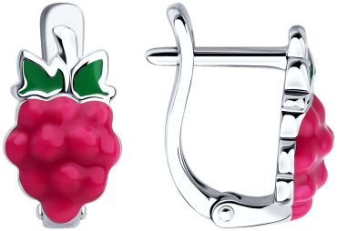 Серьги SOKOLOV 94026853 вес 2.12 г серебро, эмаль, без вставок купить,17200