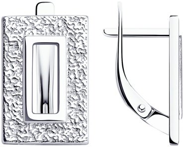 Серьги Diamant 94-120-01905-1 вес 3.48 г серебро, без вставок купить,19858