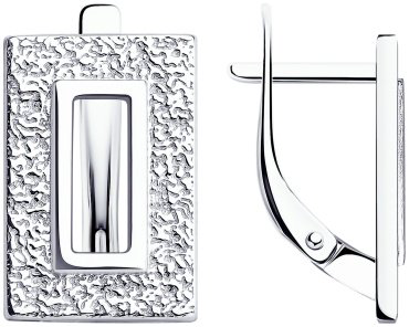 Серьги Diamant 94-120-01905-1 вес 3.48 г серебро, без вставок купить,19858