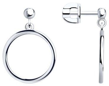 Серьги SOKOLOV 94022965_s вес 1.86 г серебро, без вставок купить,13338