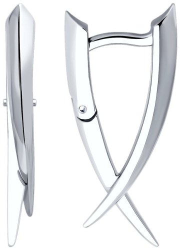 Серьги Diamant 94-120-02071-1 вес 3.35 г серебро, без вставок купить,NaN