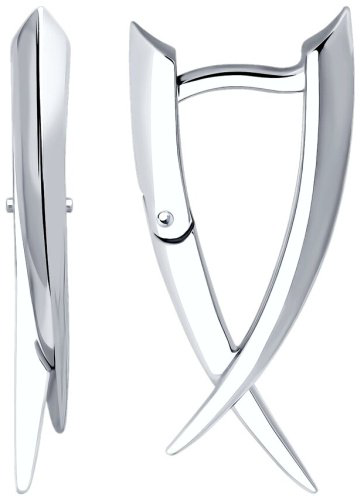 Серьги Diamant 94-120-02071-1 вес 3.35 г серебро, без вставок купить,NaN