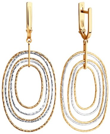 Серьги SOKOLOV 029733 вес 4.99 г золото, без вставок купить,364865